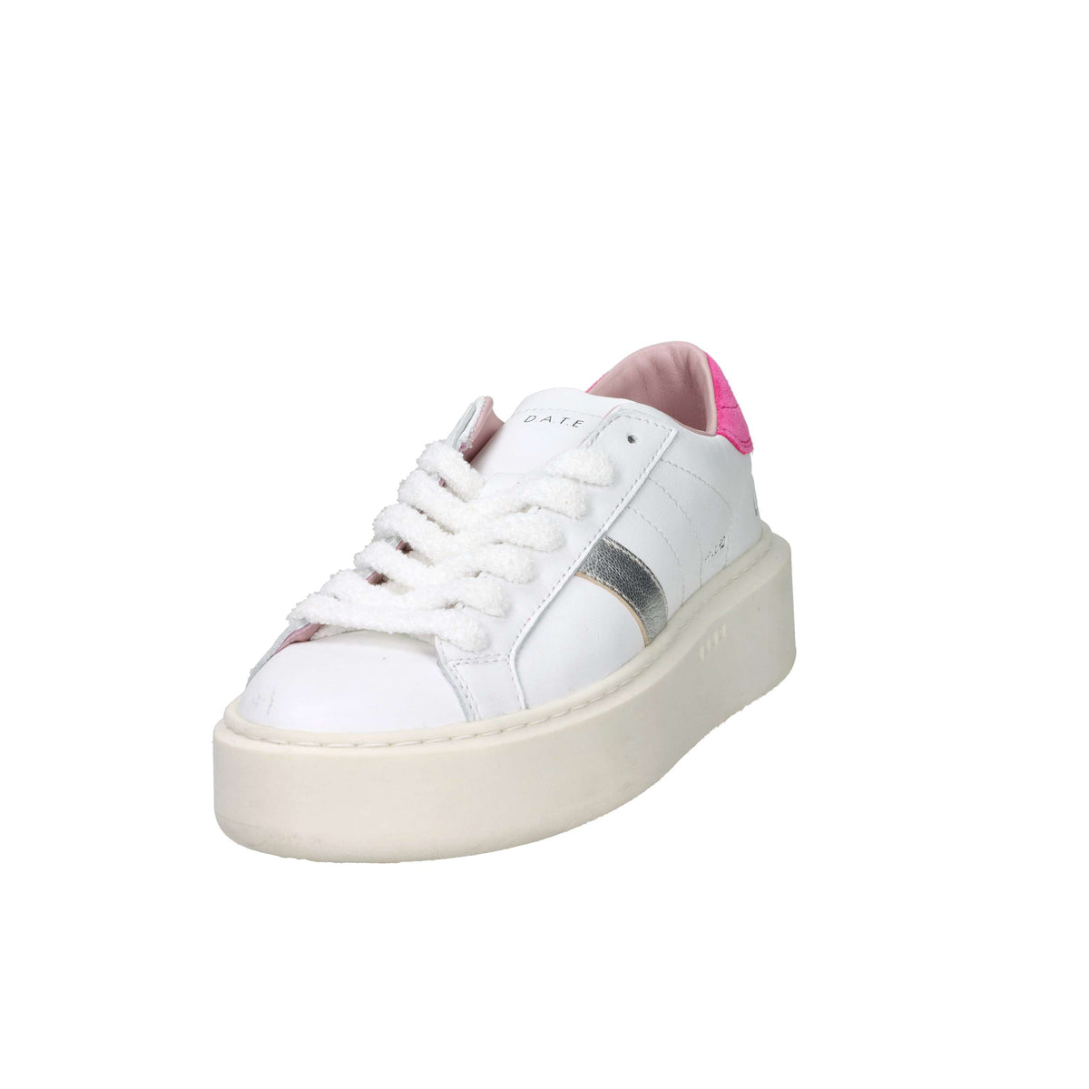 D.A.T.E. Donna Sneakers W441-HP-CO-WF Bianco/Fucsia