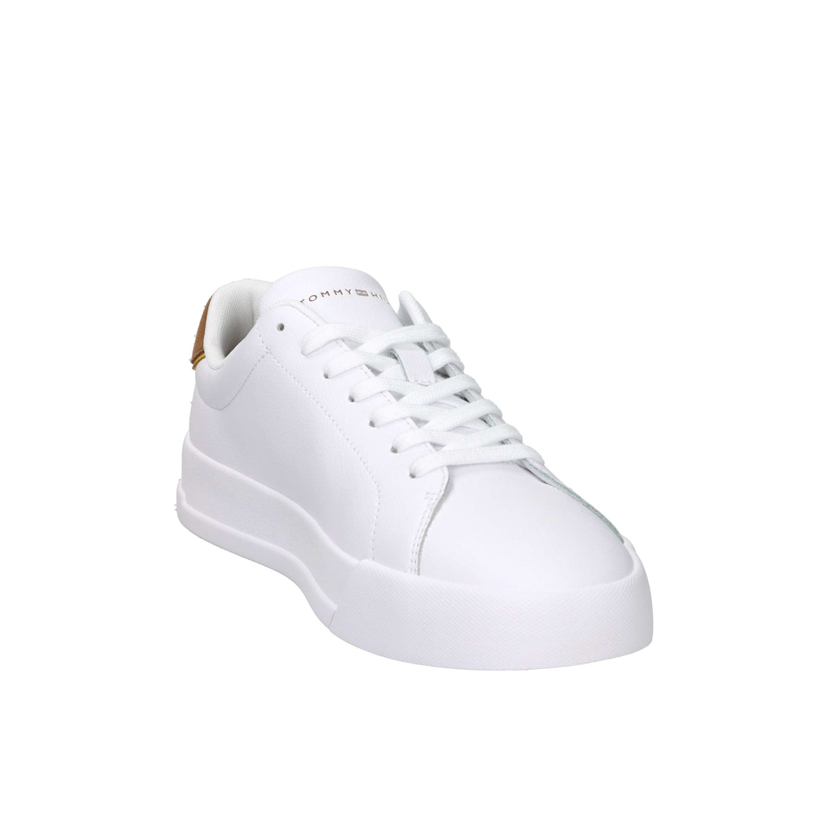 Tommy Hilfiger Uomo Sneakers FM0FM05367 Bianco/Cuoio