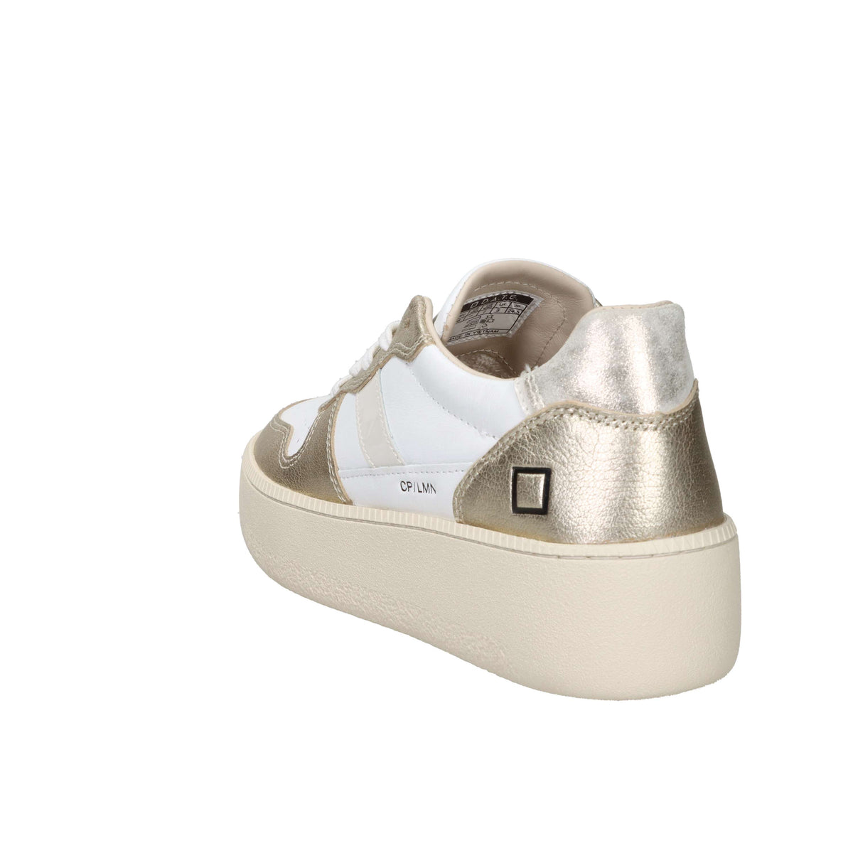 D.A.T.E. Women's Sneakers W431-CP-LM-PL White/Gold