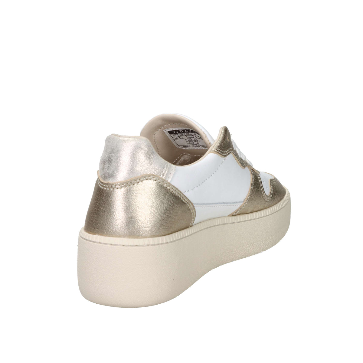D.A.T.E. Women's Sneakers W431-CP-LM-PL White/Gold