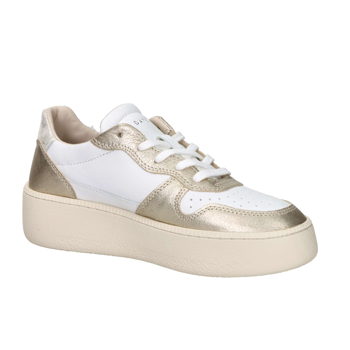 D.A.T.E. Women's Sneakers W431-CP-LM-PL White/Gold