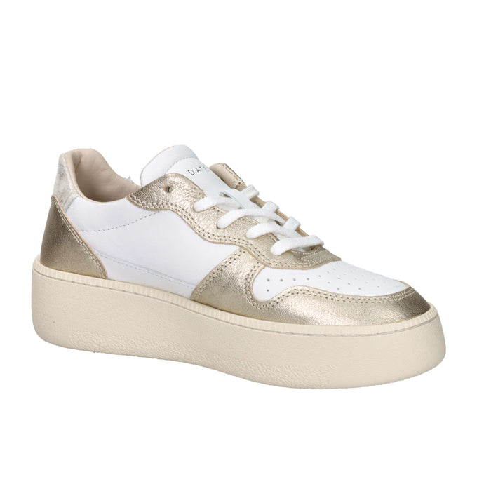 Zapatillas D.A.T.E. Donna W431-CP-LM-PL Blanco/Oro