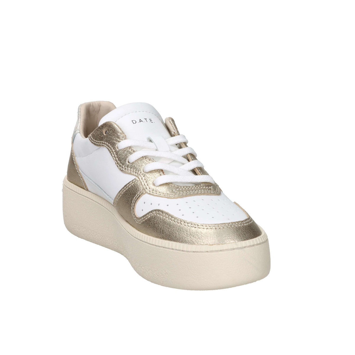 D.A.T.E. Women's Sneakers W431-CP-LM-PL White/Gold