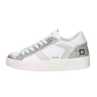 D.A.T.E. Femme Baskets W431-HF-PO-WS Blanc/Argent