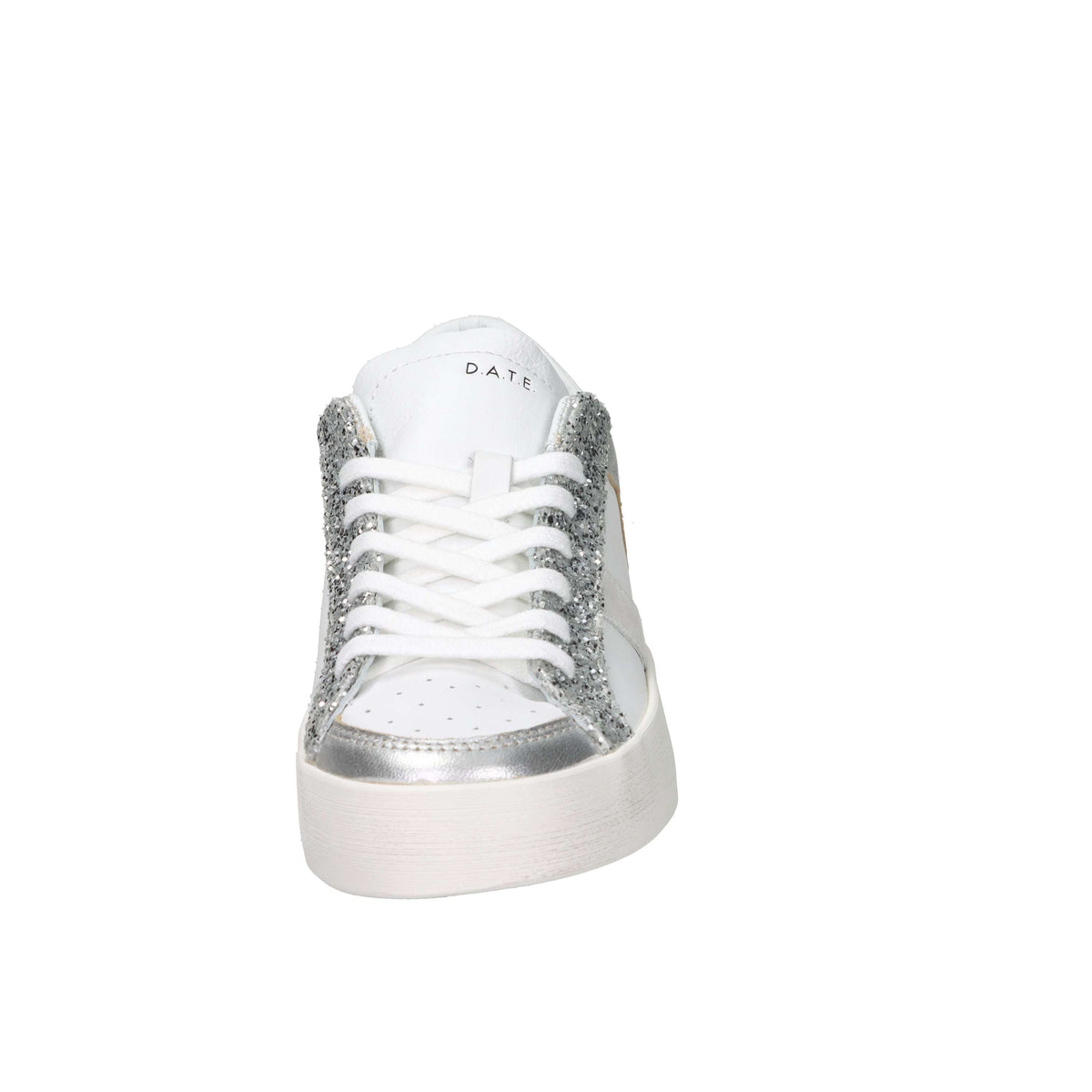 D.A.T.E. Femme Baskets W431-HF-PO-WS Blanc/Argent