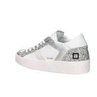 D.A.T.E. Femme Baskets W431-HF-PO-WS Blanc/Argent