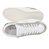 D.A.T.E. Femme Baskets W431-HF-PO-WS Blanc/Argent