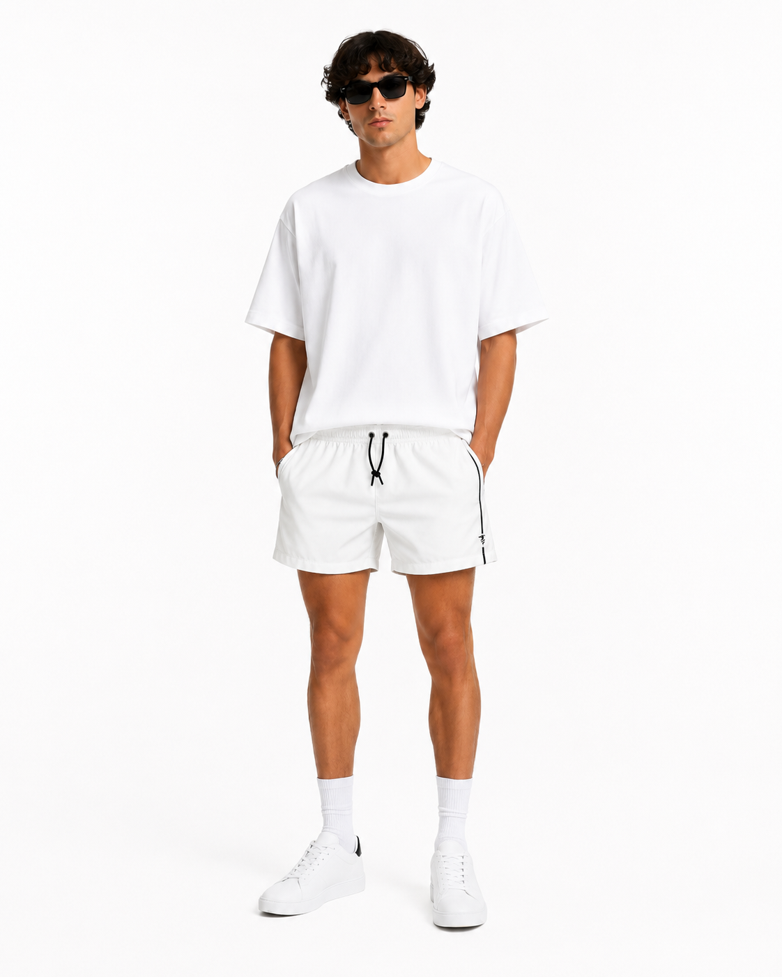 Trussardi Uomo Maillot de Bain TRU26MB02 Blanc