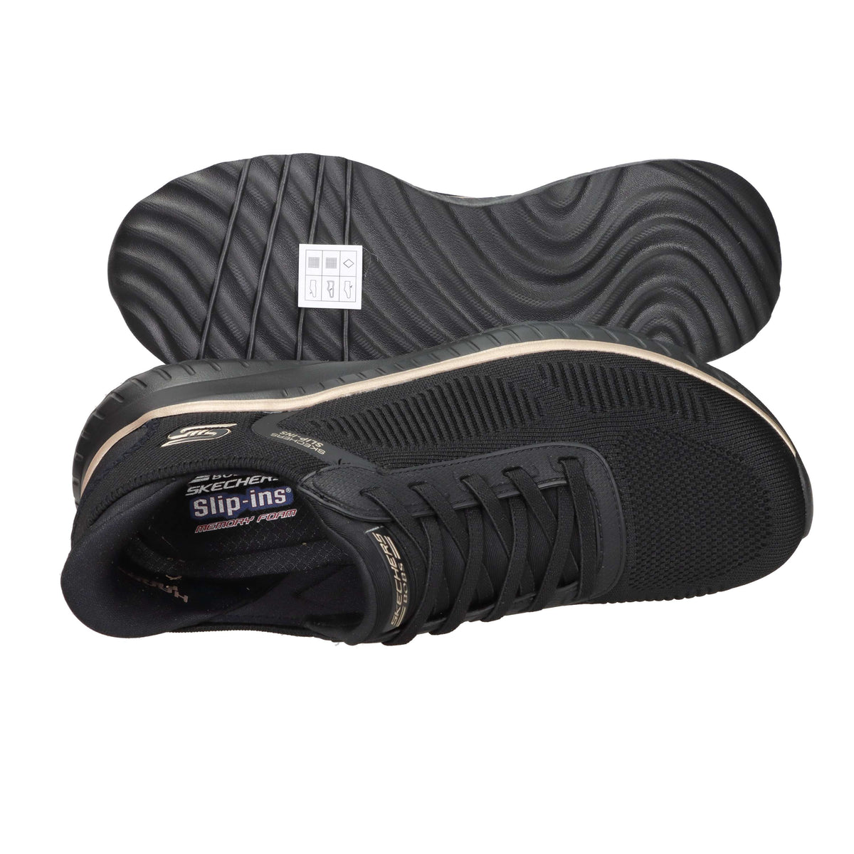 Skechers Donna Slip on 117497 Nero