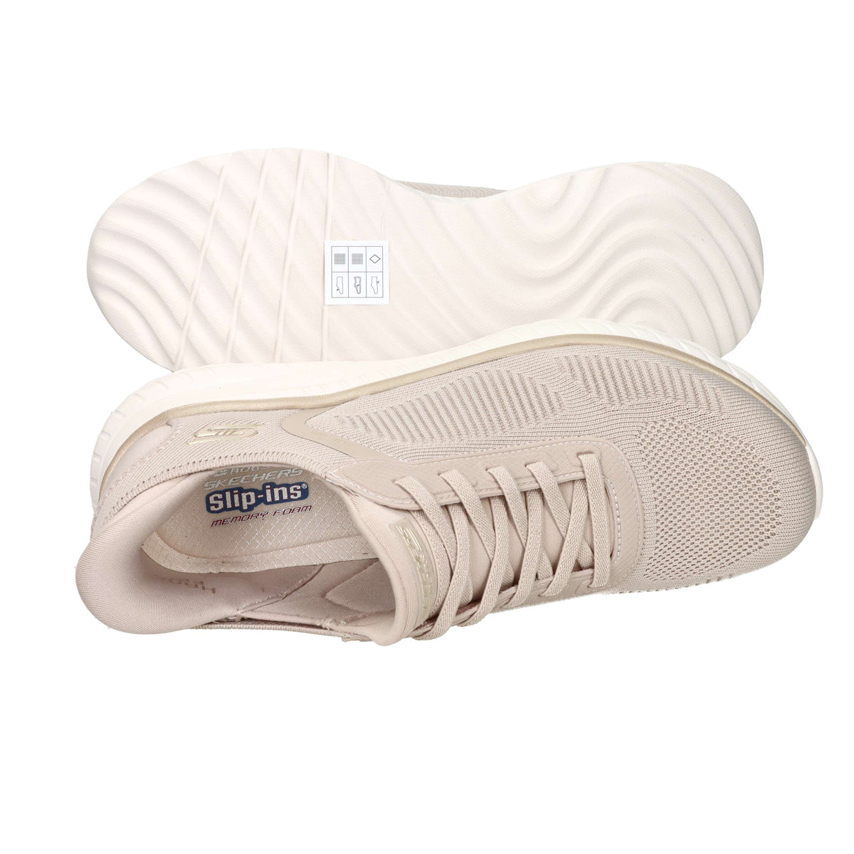Skechers Mujer Slip on 117497 Beige