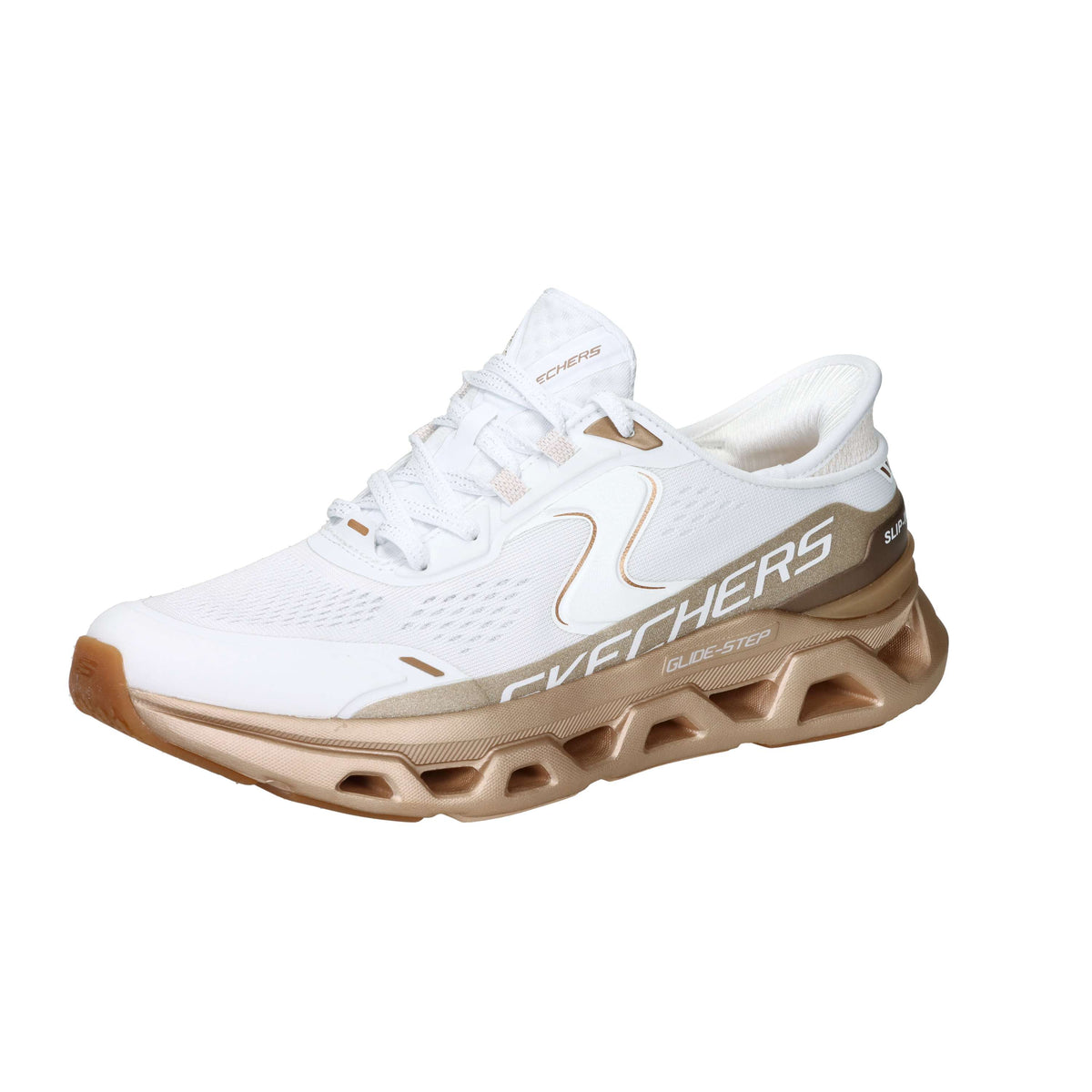 Skechers Women Slip on 150514 White/Gold