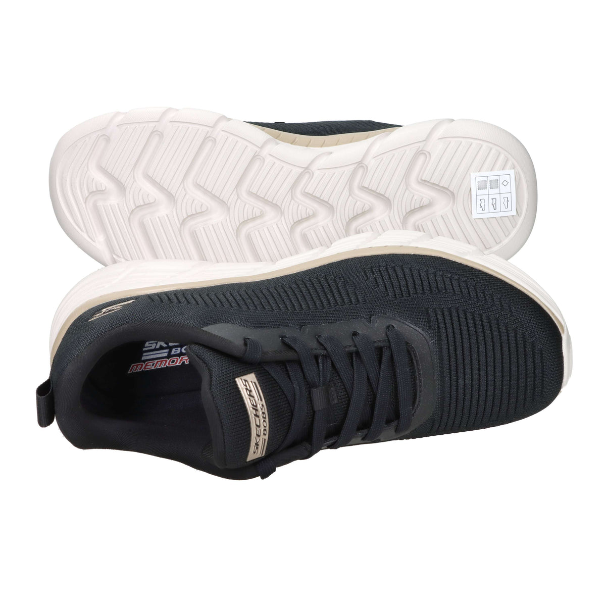 Skechers Mujer Zapatillas 117385 Negro/Oro
