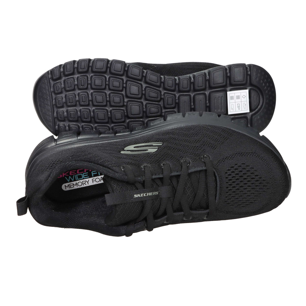 Skechers Donna Sneakers 12615W Nero
