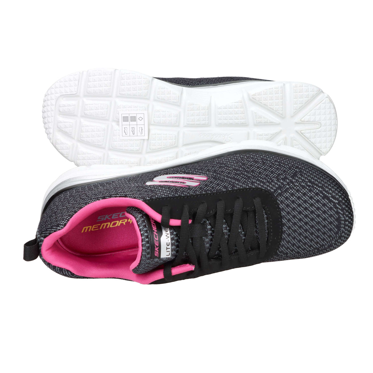 Skechers Donna Sneakers 12719 Nero/Fuxia