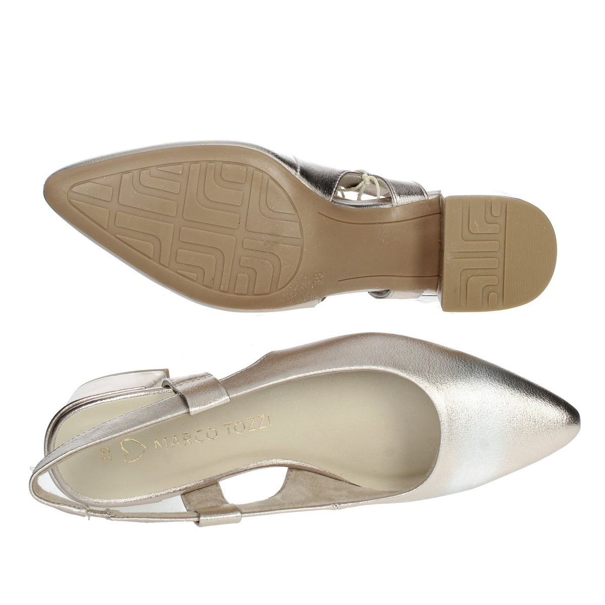 Marco Tozzi Donna Slingback 2-29505-42 Platino