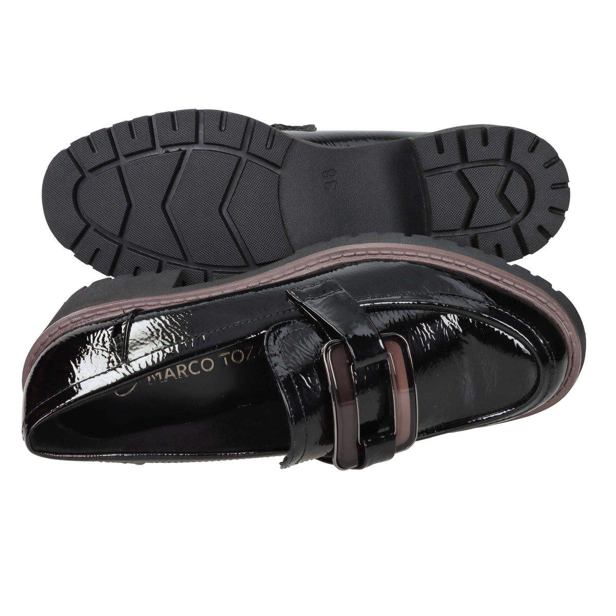 Marco Tozzi Donna Mocassino tacco 2-24703-47 Nero