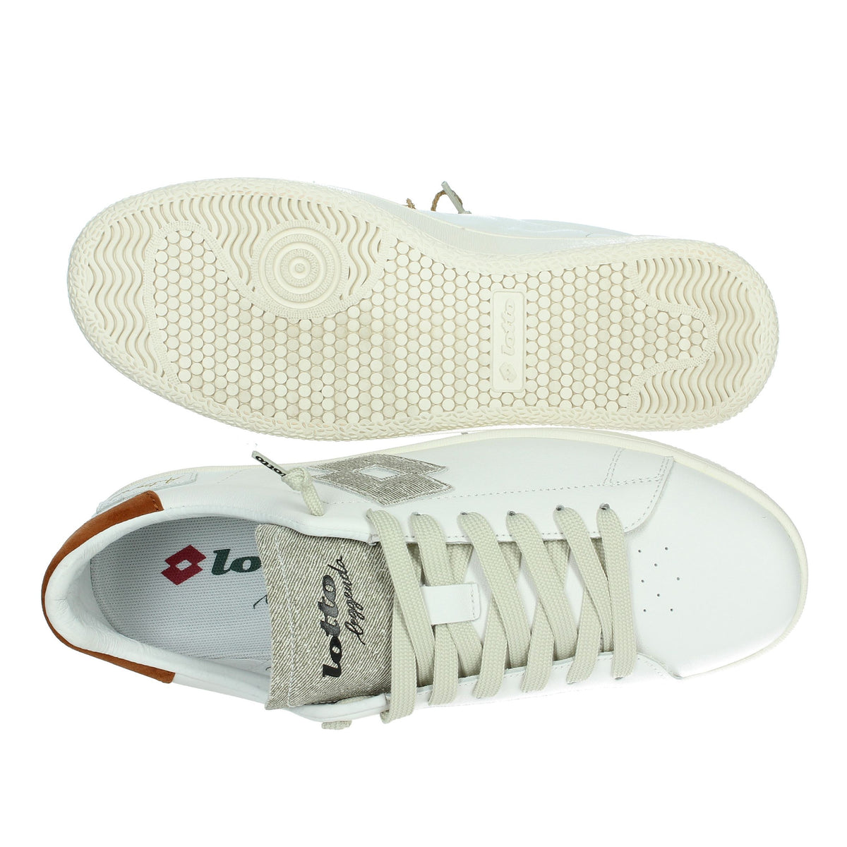 Lotto Leggenda Uomo Sneakers 221106 Bianco/Cuoio