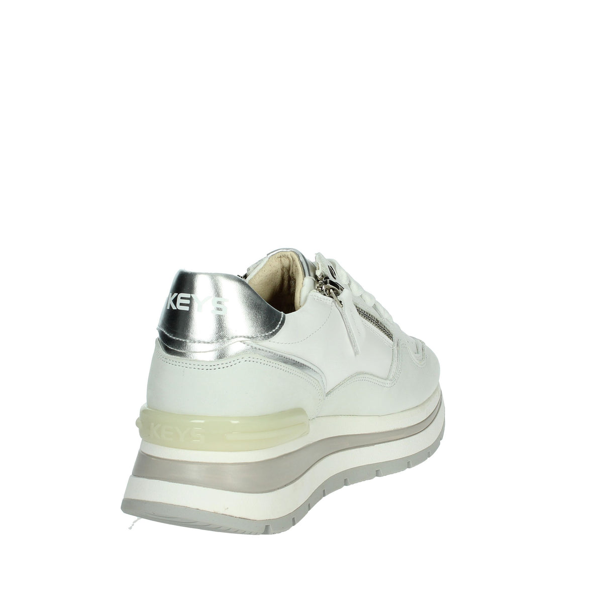 Keys Donna Sneakers K-10572 Bianco/Argento