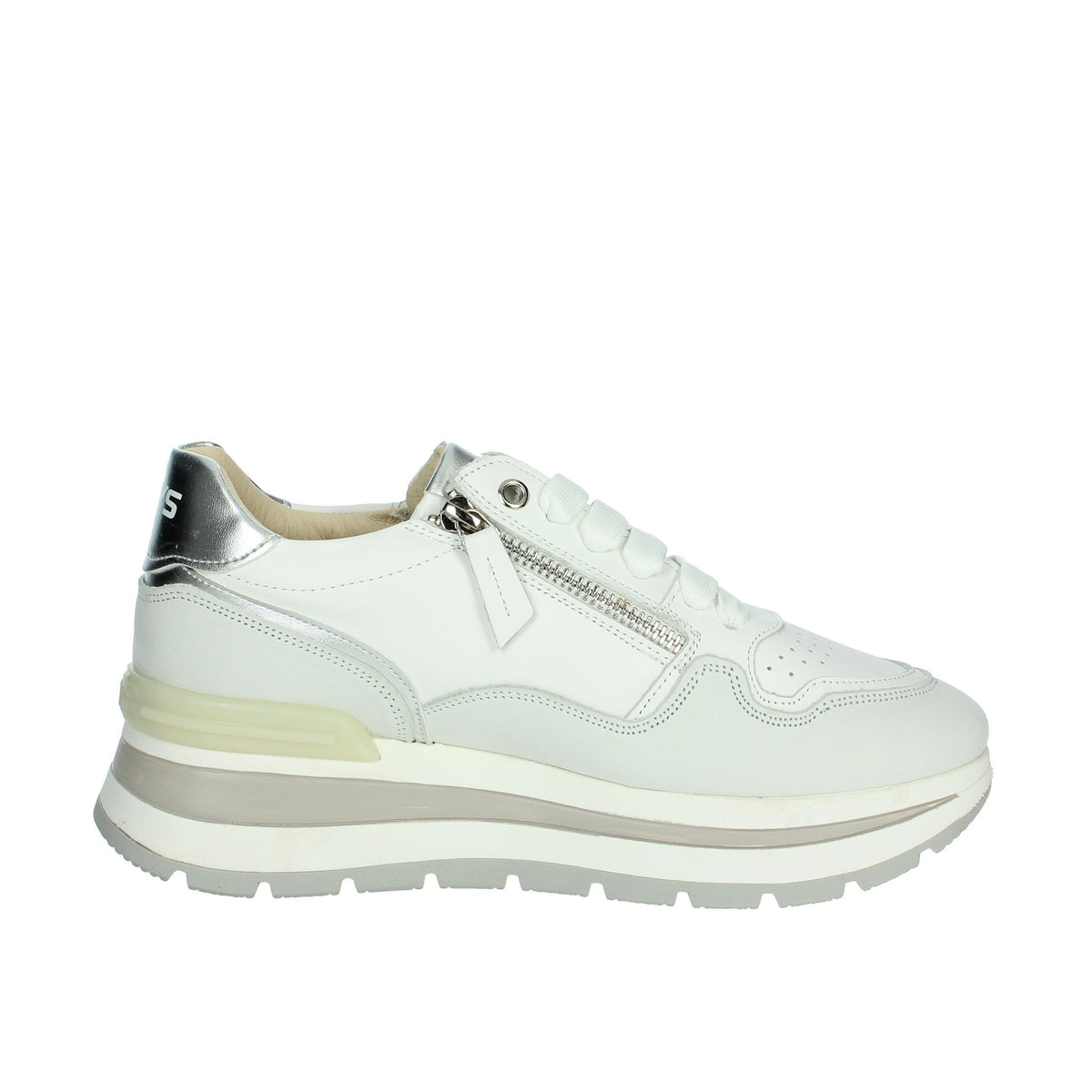 Keys Donna Sneakers K-10572 Bianco/Argento