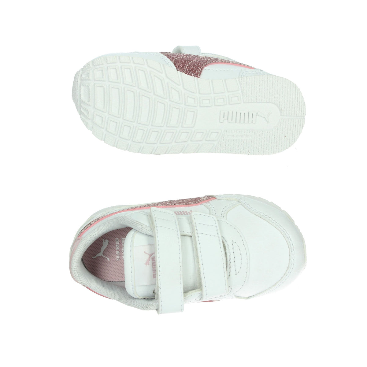 Puma Bambine e ragazze Sneakers 401592 Bianco/Rosa