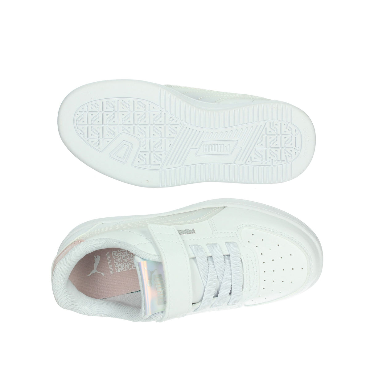 Puma Bambine e ragazze Sneakers 398729 Bianco/Rosa