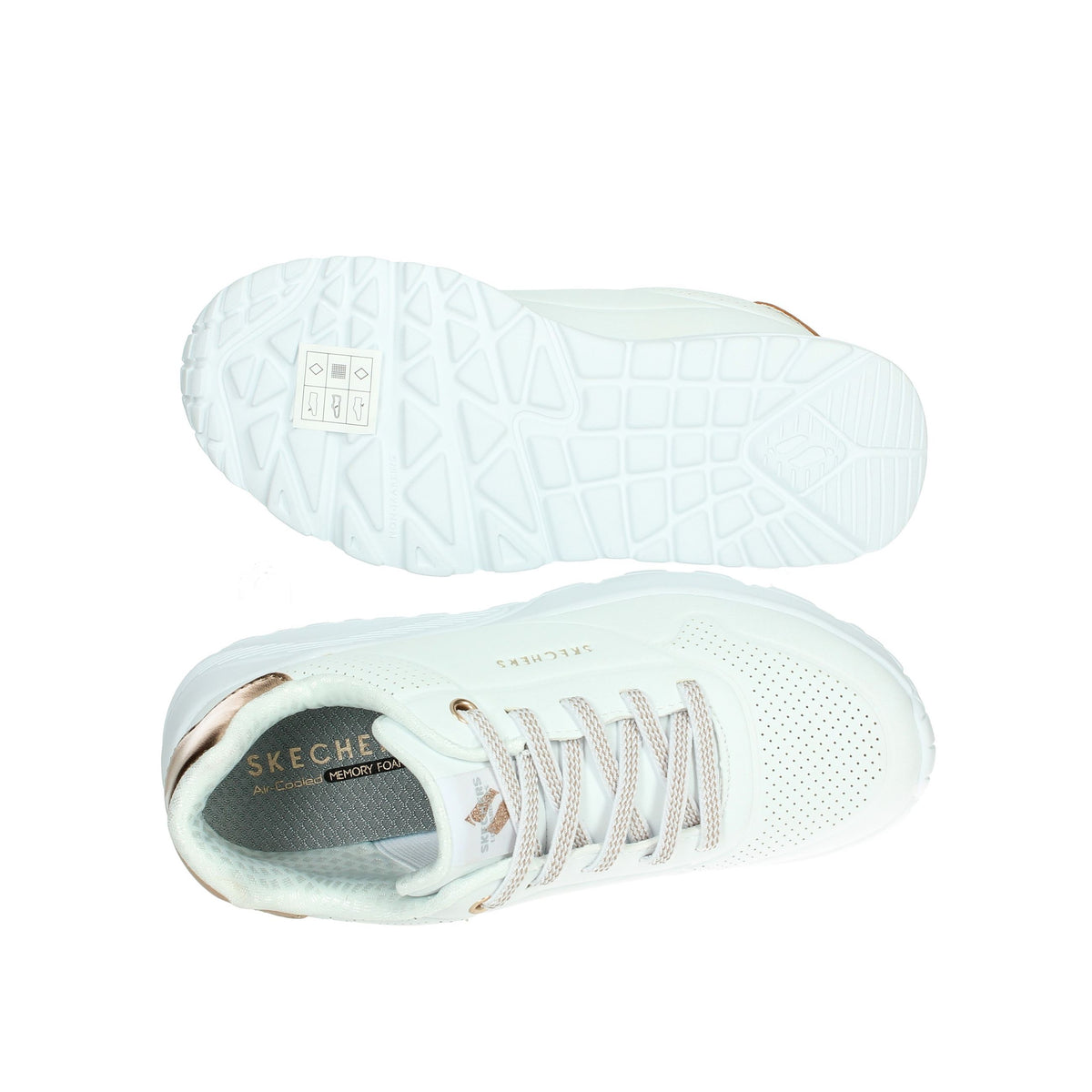 Skechers Bambine e ragazze Sneakers 310384L Bianco