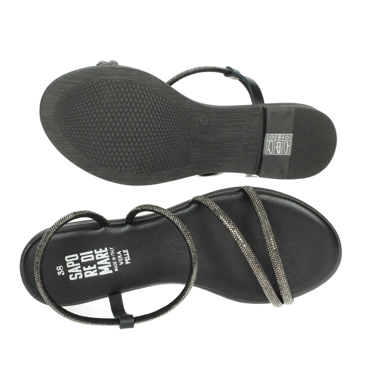 Sapore di Mare Donna Sandalo basso 16511 Nero