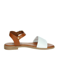 Sapore di Mare Donna Sandalo basso 16250 Bianco/Cuoio