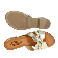 Sapore di Mare Donna Ciabatta con tacco 16379 Platino