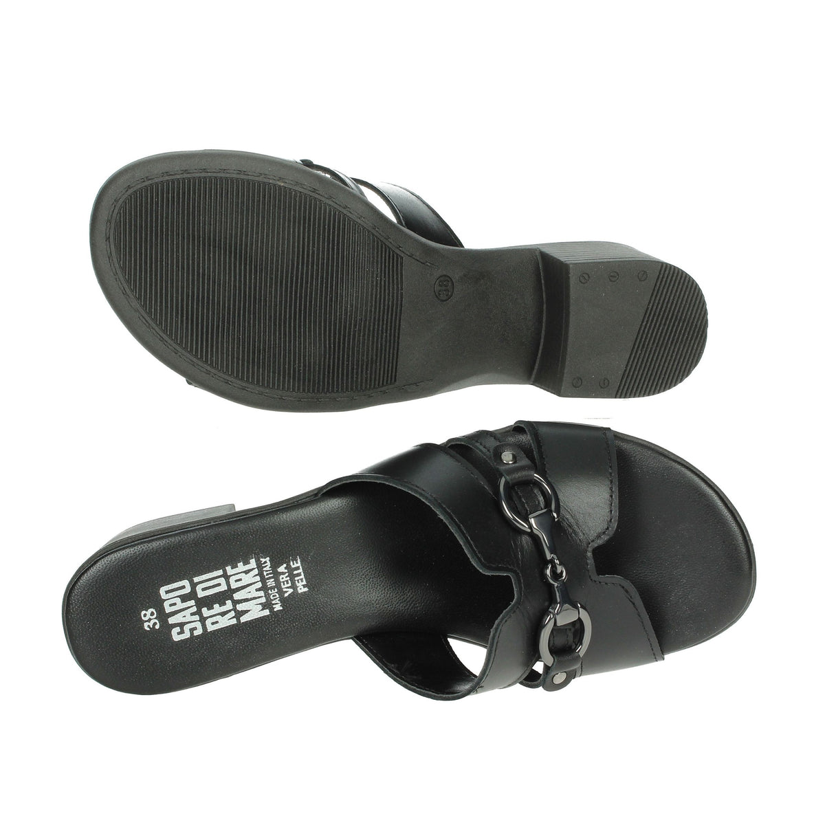 Sapore di Mare Donna Ciabatta con tacco 16379 Nero