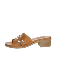 Sapore di Mare Donna Ciabatta con tacco 16379 Cuoio