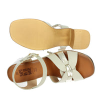 Sapore di Mare Donna Sandalo con tacco 16408 Beige/Oro