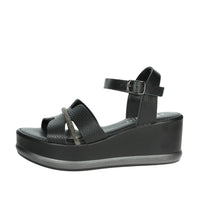 Sapore di Mare Donna Sandalo con zeppa 16467 Nero