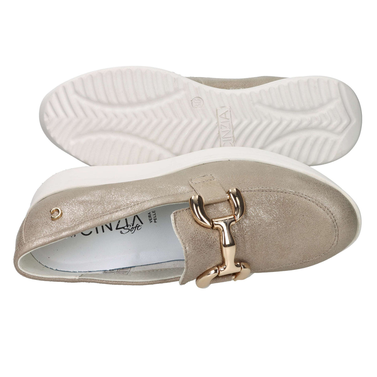 Cinzia Soft Donna Mocassino IV8622188R Platino