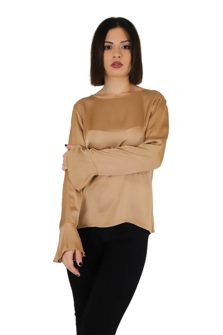 Zahjr Donna Blusa 53538785 Cammello