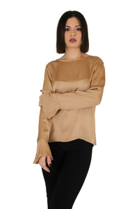 Zahjr Donna Blusa 53538785 Cammello