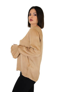 Zahjr Donna Blusa 53538785 Cammello