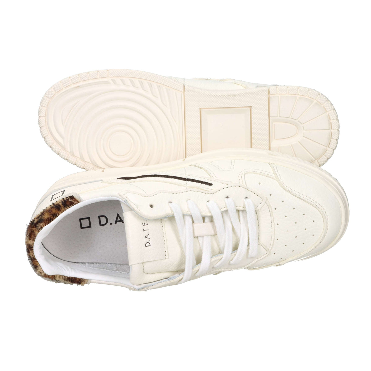 D.A.T.E. Donna Sneakers W431-TP-PO-WD Panna