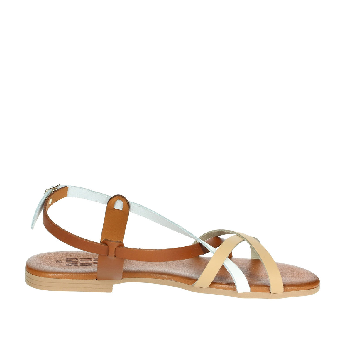 Sapore di Mare Donna Sandalo basso 16227 Bianco/Cuoio
