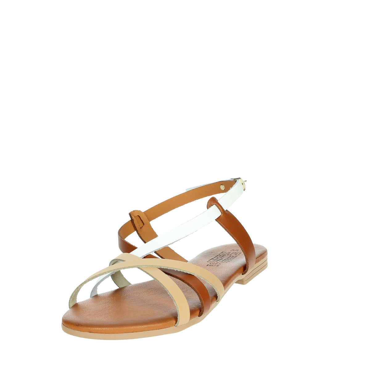 Sapore di Mare Donna Sandalo basso 16227 Bianco/Cuoio