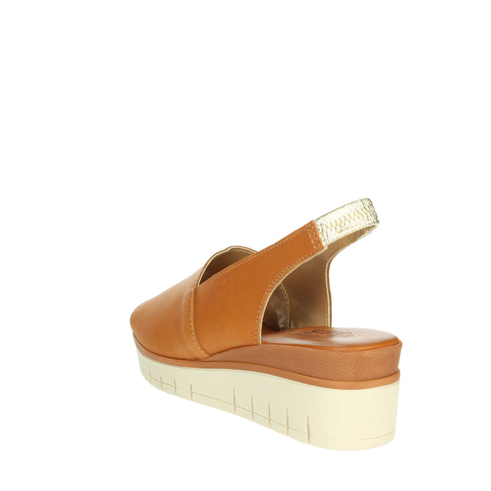 Sapore di Mare Donna Sandalo con zeppa 16490 Cuoio