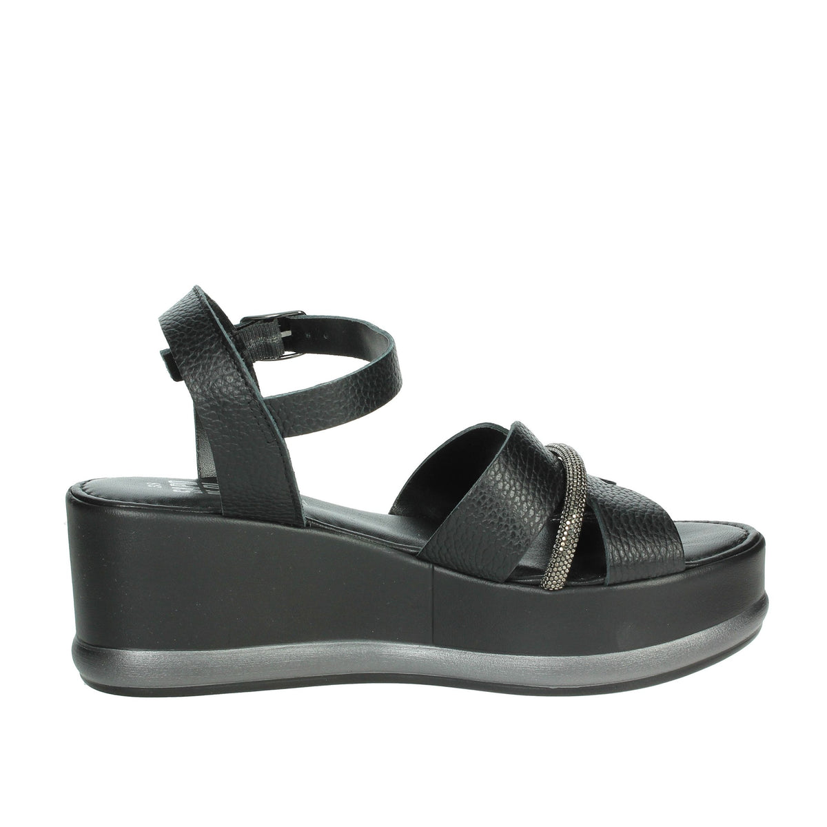 Sapore di Mare Donna Sandalo con zeppa 16467 Nero