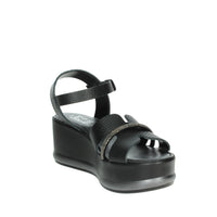 Sapore di Mare Donna Sandalo con zeppa 16467 Nero