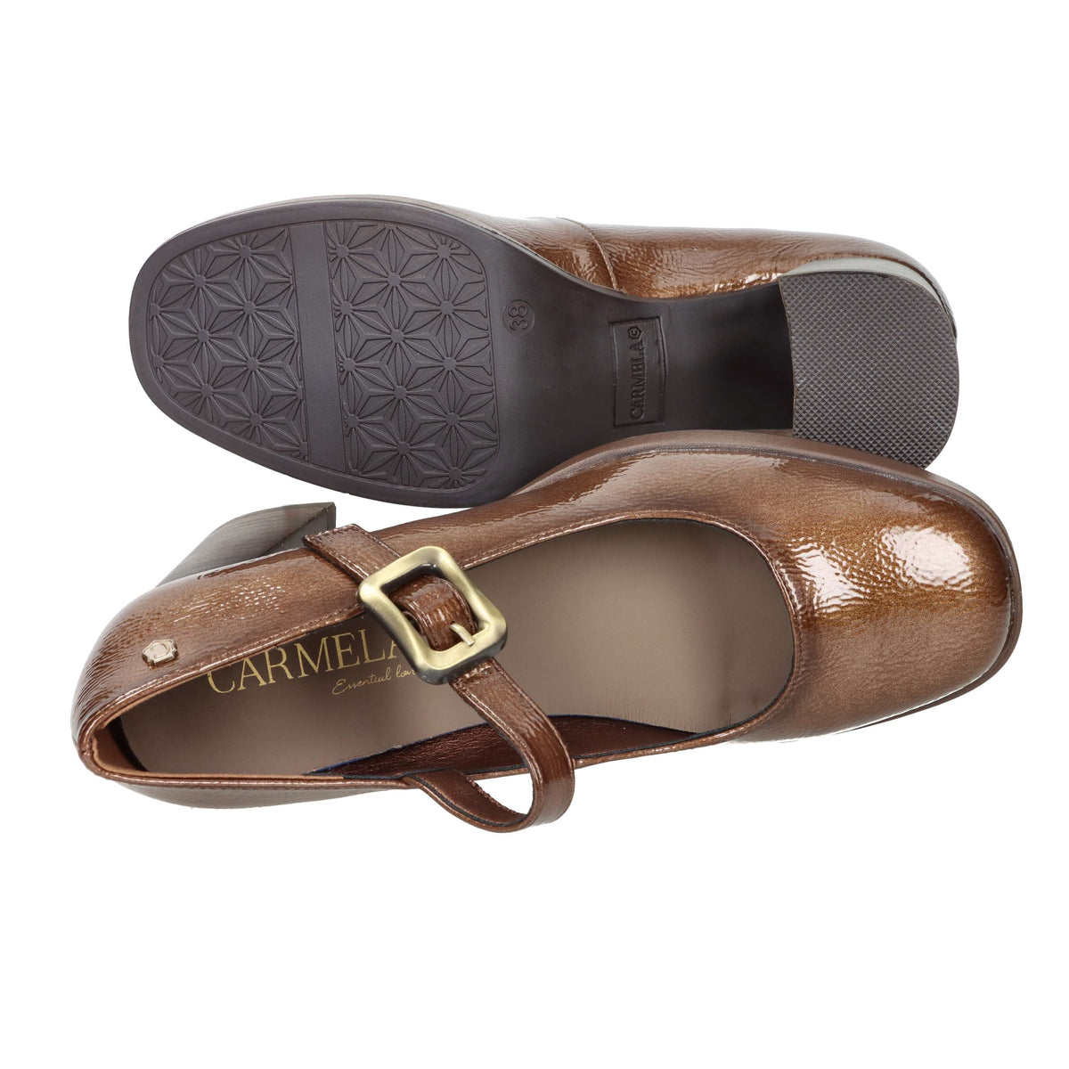 Carmela Donna Mocassino tacco 162535 Taupe