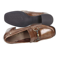 Carmela Donna Mocassino tacco 162536 Taupe