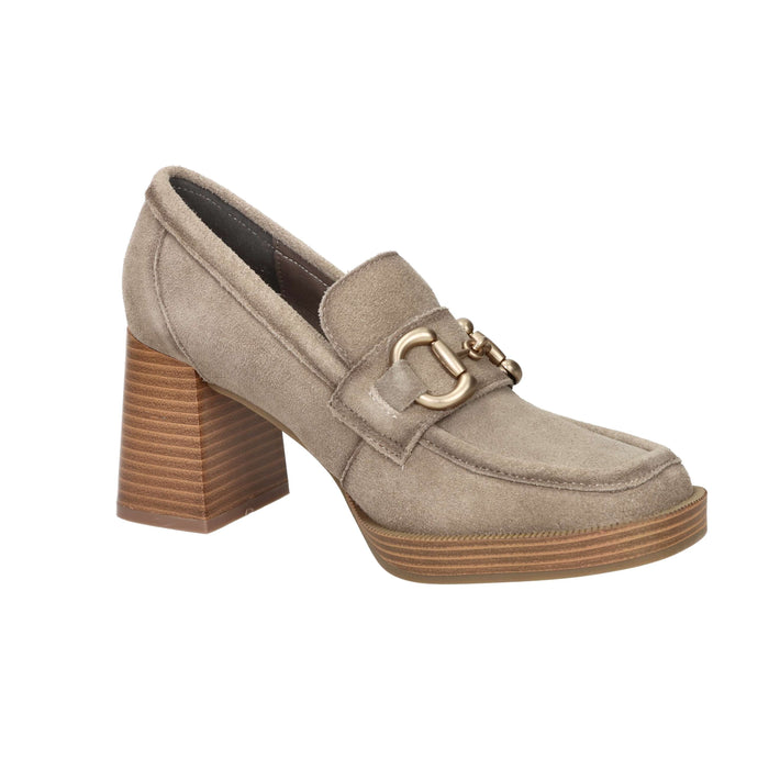 Carmela Donna Mocassino tacco 161209 Taupe