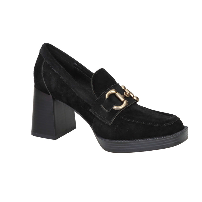 Carmela Donna Mocassino tacco 161209 Nero