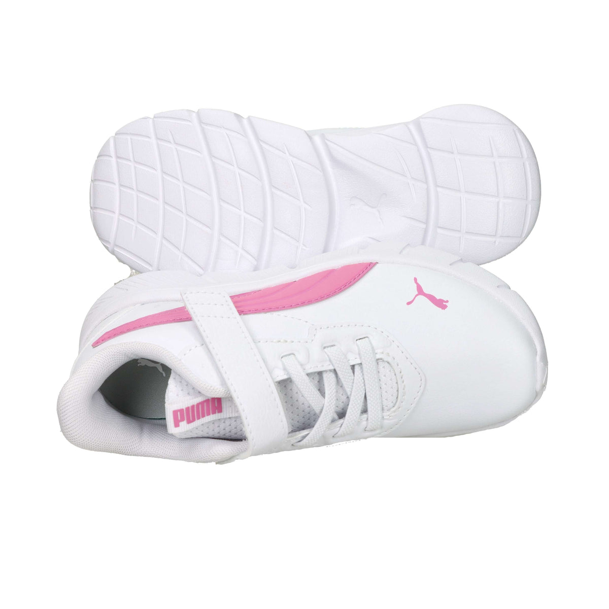 Puma Bambine e ragazze Sneakers 312645 Bianco/Rosa