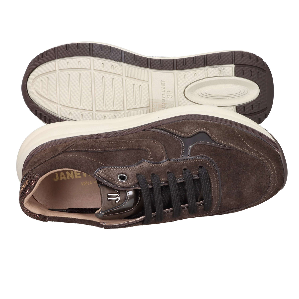 Janet & Janet Donna Sneakers J-1072 Marrone