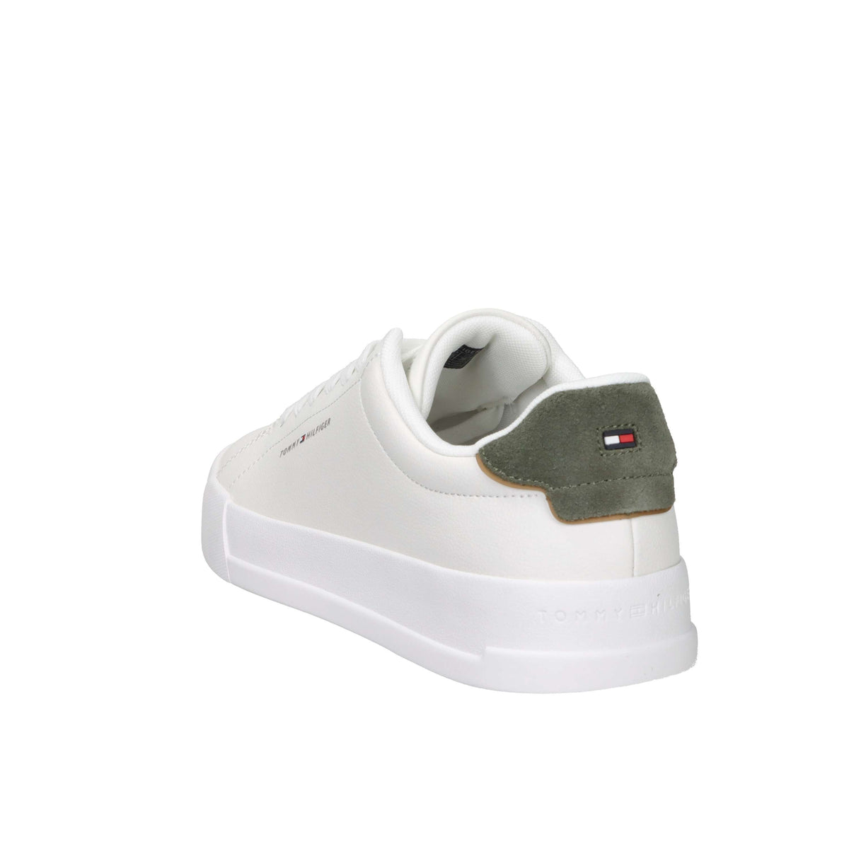 Tommy Hilfiger Uomo Sneakers FM0FM05367 Bianco/Verdone
